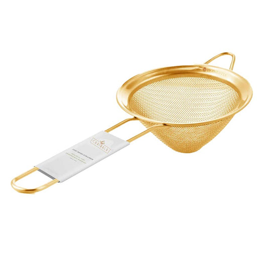 Gold Cone Shaped Tea Strainer