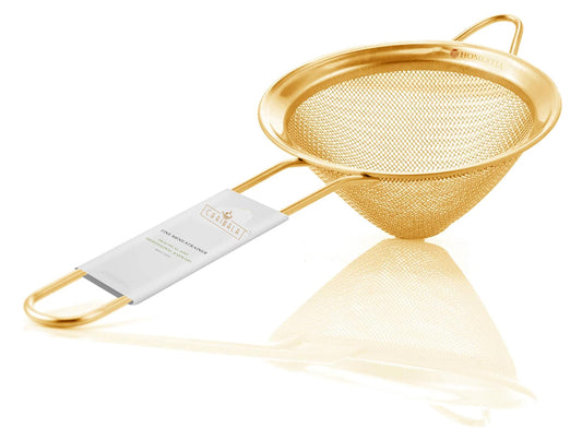 Gold Cone Shaped Tea Strainer