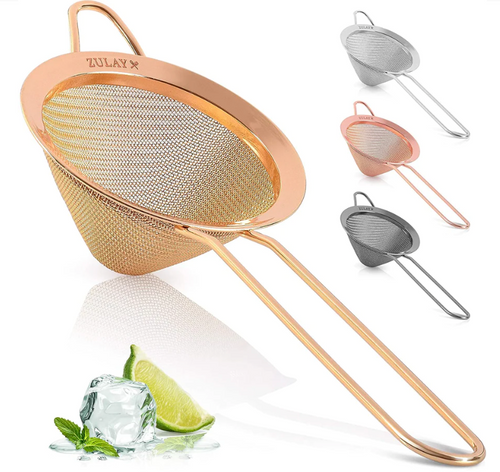Gold Cone Shaped Tea Strainer